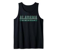 Alabama Athletics Verde Testo Vintage Canotta