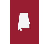 ALABAMA CRIMSON AND WHITE - Premium Lined Journal | 6" x 9" | Soft Cover | 120+ Pages: A High-Quality Writing Notebook - Ideal for School, Work, or Thoughtful Gifts