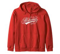 Alabama Floral Script Heart State Pride Feminine Design Felpa con Cappuccio