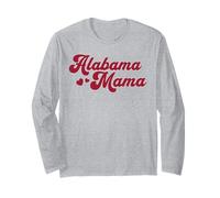 Alabama Mama Southern State Pride Cute Alabama Mom Maglia a Manica