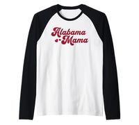 Alabama Mama Southern State Pride Cute Alabama Mom Maglia con Maniche Raglan