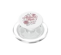 Alabama Mom Cursive Red Floral Design cute PopSockets PopGrip per MagSafe
