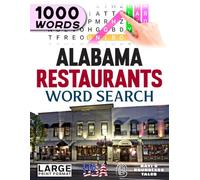 Alabama Restaurants Word Search: Large Print