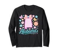 Alabama State Preppy Coquette Bow ed estetica Floreale Maglia a Manica