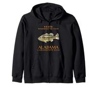 Alabama Territory Pesce d'acqua dolce La trota larga Felpa con Cappuccio