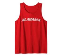 Alabama Vintage Distressed Style Print Canotta