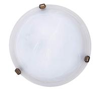 Alabastro plafoniera bianco alabastro / bronzo E27 vite 1x 60W MAX