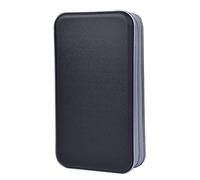 Alachi EU Porta CD Custodia, Plastica Dura da 96 Capacità Porta CD Borsa Custodia CD Auto Protettiva Portafoglio Organizer (Nero, 96 Capacità)