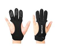 Alacritua Tiro con l'arco Guanto 3 Finger Guard, Guanti protettivi per arco ricurvo e arco composto, Tab dito per arco da caccia, Tiro equipaggiamento protettivo per arciere sinistro e destro