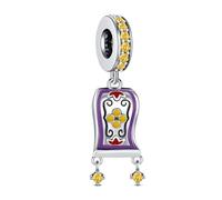 Aladdin - Ciondolo per braccialetti Pandora, in argento Sterling 925, alla moda, per compleanni, feste di Natale, vacanze, regalo per mamma e figlia, MINI, Argento sterling, Nessuna pietra preziosa