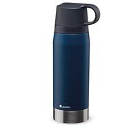 Aladdin CityPark Thermavac Twin Cup Bottle 1.1L Navy Blue - BPA FREE Stainless Steel Bottle with Built in Twin Cup - Keeps Cold or Hot for 25 Hours - Leakproof - Dishwasher Safe