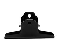 Aladeno Clip Bulldog extra large Clip per raccoglitori in metallo Materiale metallico Presa forte Clip per cartelle da ufficio di grandi dimensioni per casa, scuola e ufficio (Nero)