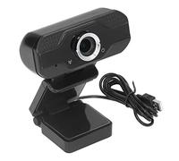 Aladeno Webcam Full HD 1080P con microfono incorporato Riduzione automatica del rumore Web cam con schermo LED Fotocamera per computer Ideale per chiamate in streaming live