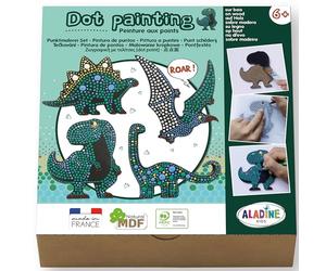 Aladine - Cofanetto Dot Painting Dino certificato PEFC 100%