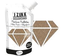 Aladine - Izink Diamond Dorato Ramato 80 ml - Vernice Glitterata - per Qualsiasi Supporto: Carta, Tessuto, Cemento, Metallo, Legno - Fai da Te e Hobby creativi - Decorazione Lucida - Oro Rosa - 80824