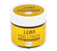 Aladine - Izink Gold - Polvere per goffratura extra fine - Effetto volume 3D per scrapbooking e carteria creativa - Extra Gold Color Relief Scrap - Barattolo da 25 ml
