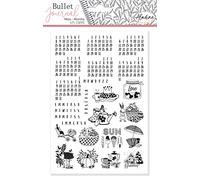 Aladine - Kit Timbri Bullet Journal "Mese" - 25 Timbri Mese Universali - Calendario Data Anno - Accessori Bullet Journal, Bullet Planner, Agenda - Stampo Bullet Journal - 03939