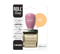 Aladine - Roll' Stamp Party - Timbro regolabile - Ideale per Bullet Journal, Scrapbooking - 2165