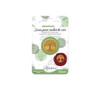 Aladine - Sigillo albero della vita per timbro di cera - in ottone - goffratore pistola a cera - per carteria, hobby creativi - 70227
