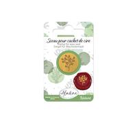 Aladine - Sigillo di eucalipto per timbro di cera - in ottone - goffratore pistola a cera - per carteria, hobby creativi - 70229