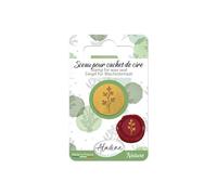 Aladine - Sigillo Erba Champêtre per timbro di cera - in ottone - Embosser pistola a cera - per carteria, hobby creativi - 70233