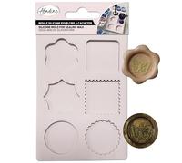 Aladine - Stampo in silicone per cera per sigillatura - 6 forme per i tuoi sigilli di cera - Tempo libero creativo - 80996