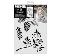 Aladine - Stencil natalizio "Pane di Pane" 20 x 30 cm - forme natalizie - Per pittura, Airbrush, Scrapbooking - Decorazione decorativa Xmas - 81284