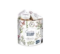 Aladine - Timbri Champêtre con inchiostratore - in schiuma e gomma - per carteria, pallottola diario, scrapbooking, hobby creativi, disegno - creativo stamp - idea regalo per bambini adulti - 03753