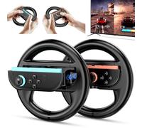 ALAFLY 2 Pezzi Volante Compatibile con Nintendo Switch 2 per Mario Kart, Volante da Gioco Ergonomico per Joy-Con Controller, Potenziamento Presa, Controllo Movimento, Accessorio Giochi in Famiglia