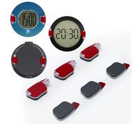 ALAFLY 6 Pezzi Piastre Metalliche di Ricambio Adesive Compatibili con OOONO Park/CO-Driver NO2/P-DISC NO2/NO3, Rimovibili in Qualsiasi Momento Cuscinetti Adesivi per Disco di Parcheggio Parabrezza