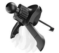 ALAFLY Clip per Presa Aria per Supporto Auto con Snodo Sferico [diametro 17 mm], Bocchetta Aria Rotonda Clip per Maggior Parte dei Supporti per Telefono da Auto e Caricabatteria Wireless, Nero