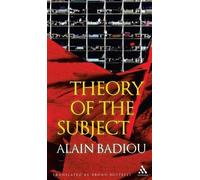 Alain Badiou Theory of the Subject (Copertina rigida)