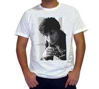 Alain Delon Men's T Camicie e T-Shirt Summer Fashion Short Sleeve Tees Round Neck Cotton Tops(Small)