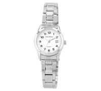 Alain Miller Orologio classico da donna Bianco Argento Analogico Data Acciaio inossidabile Quarzo, bianco, Bracciale