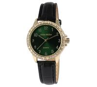 Alain Miller Orologio da donna in ecopelle nero, lunghezza 22 cm, design classico per ogni donna