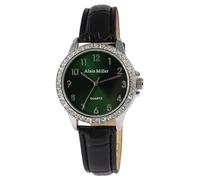 Alain Miller Orologio da donna in ecopelle nero, lunghezza 22 cm, design classico per ogni donna