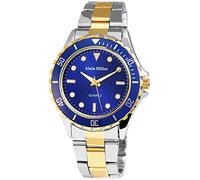 Alain Miller Orologio da uomo, in acciaio inox, con lancette luminose, analogico, al quarzo, 2800012, Bracciale