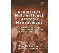Alain Verbeke Alan M. Analysis of Multinational Strategic Man (Copertina rigida)