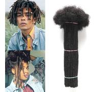 Alaleibaby 0,6 cm di spessore 15,2 cm, 20 ciocche di veri capelli umani per uomo/donna, extension permanenti fatte a mano, possono essere tinte, sbiancate, arricciate e attorcigliate