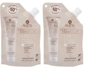 Alama Hydra Eco-Ricarica Conditioner Idratante e Districante all'Olio di Argan per Capelli Secchi e Opachi, 100ml (Confezione da 2)