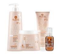 ALAMA Kit Hydra Sh 500ml + Mask 500ml + Condi 300ml + Cristalli liquidi 100ml