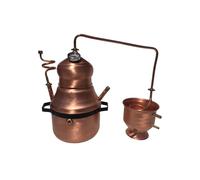 Alambicco a bagnomaria da 8 litri in rame