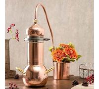 Alambicco Alambicco In Rame Puro, Alambicco Artigianale In Rame Speciale Distillatore Oli Essenziali Per Oli Essenziali, Piante, Essenze, Erbes 3L