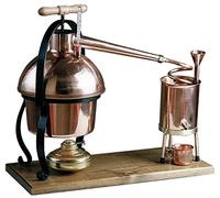 ALAMBICCO DISTILLATORE IN RAME MODELLO LUSSO DA 3 LITRI CON TERMOMETRO - COPPER DISTILLER
