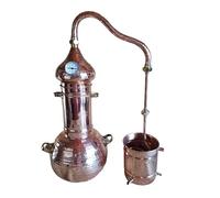 Alambico in rame con colonna indipendente. Speciale per distillare piante (15 litri)