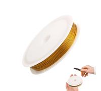 Alambre Para Cuentas,Alambre De Acero Para Realización De Collares - Suministros Para Manualidades: Cordón Fino Mujeres Y Hombres, Proyectos Para Principiantes, Pulseras, Collares,