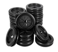 Alamic Occhielli in gomma per cablaggio foro da 2,5 cm, diametro interno 2,2 cm, tappi in gomma per fori per cavi, protezione per firewall su entrambi i lati, confezione da 20