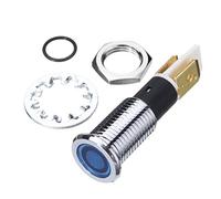 Alamor 12V 10Mm LED Dashboard Dash Indicatore Spia Luminosa Blu