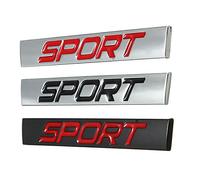 Alamor Distintivo Dell'Emblema del Parafango Posteriore Autoadesivo in Metallo per Jetta Golf Polo-Rosso E Nero