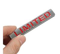 Alamor Distintivo Dell'Emblema del Parafango Posteriore in Metallo per BMW per Toyota Jetta Golf-Red